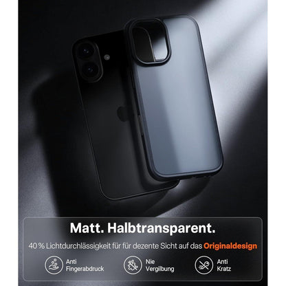 iPhone 17 Schutzhülle Stoßfest mit Kameratastenschutz Schwarz