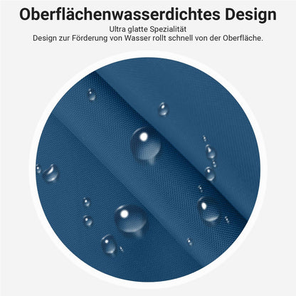 Duschvorhang 200x200 cm Dunkelblau, Wasserabweisend, Beschwerter Saum