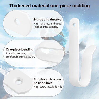 Skateboard Wandhalterung | Snowboard Aufbewahrung 4er Set