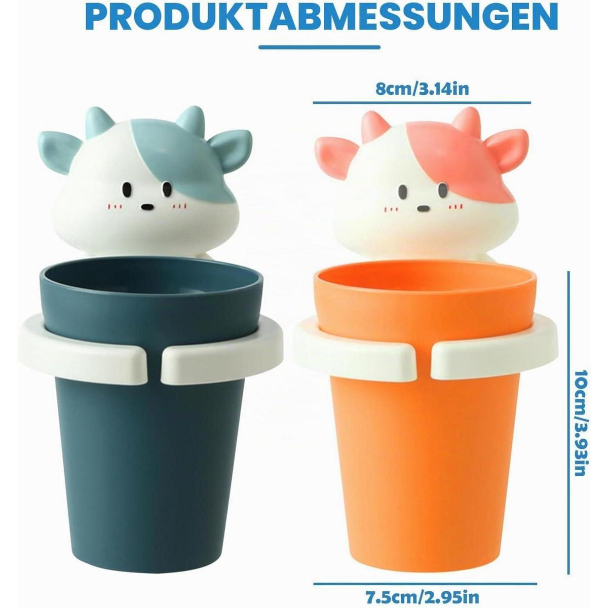 2x Wandhalter Zahnbürsten Kinder – Cartoon Design