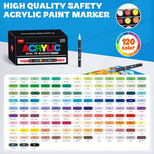 Acrylmarker Set 120 Farben – Wasserdicht & Doppelspitze