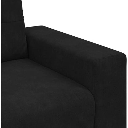 Samt Sessel Schwarz 60cm - Modernes Polstersofa für Wohnzimmer