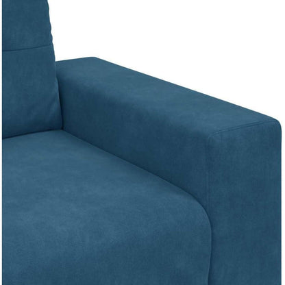 Blauer Samt Sessel 60 cm – Modernes Sofa für Wohnzimmer & Co.