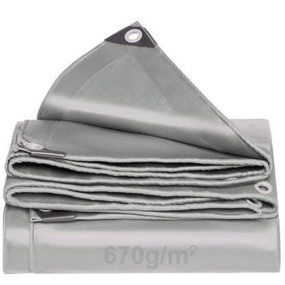 Abdeckplane Grau 2x2m – Wasserdicht & Reißfest für LKW, Boot & Garten