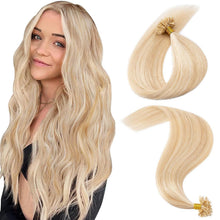 Echthaar Extensions Bondings 55 cm #18P613 Ascheblond