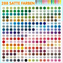 288 Acrylstifte Set Wasserfest für Stein, Holz & Co.
