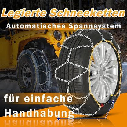 Schneeketten Auto-Fixierung – 1-Min. Montage, Universell