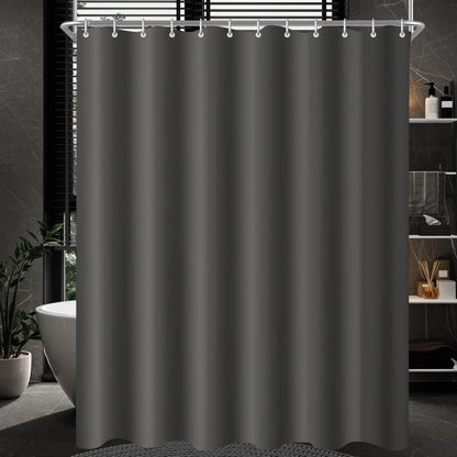 Duschvorhang 150x180 cm Dunkelgrau, Antischimmel & Wasserabweisend