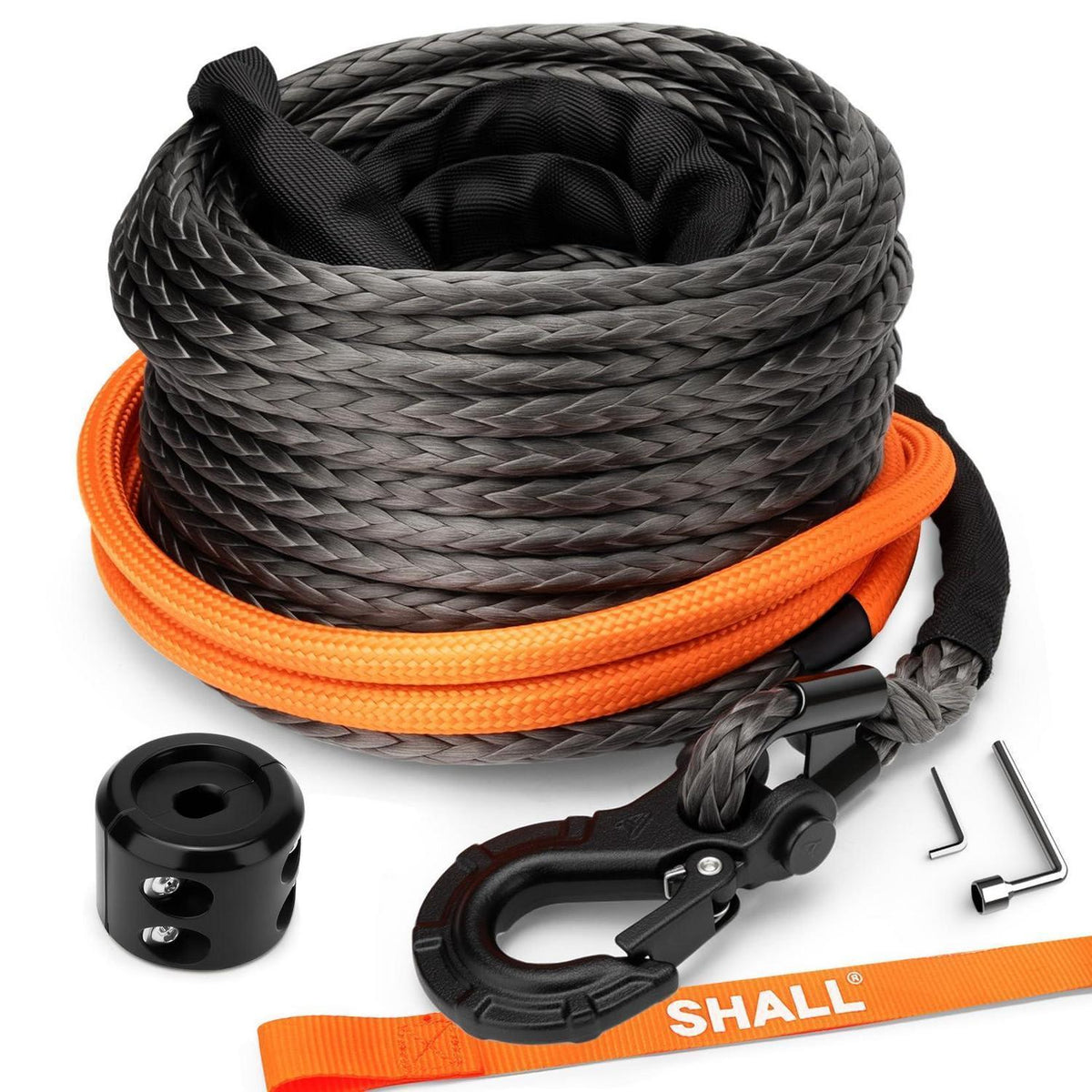 Synthetisches Windenseil 3/8" x 92 Fuß – 11,5 Tonnen Tragkraft
