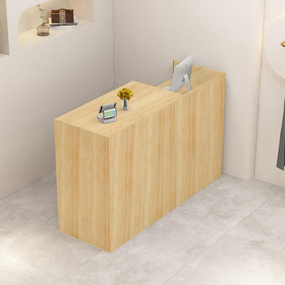 Rezeptionstheke Holz mit Stauraum – 160x50x100 cm