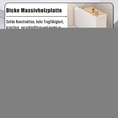 Rezeptionstheke Holz mit Stauraum – 160x50x100 cm