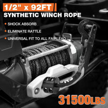 Synthetisches Windenseil 1/2" x 92 Fuß – 16 Tonnen Zugkraft