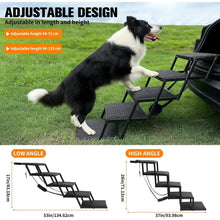 Hundetreppe Auto Klappbar – 5 Stufen, 44-72cm Höhe