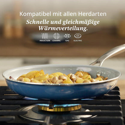 Keramik Pfannenset 3-teilig | Induktion, Gas, Ofenfest, PFAS-frei