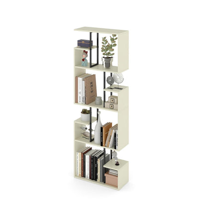Weißes Bücherregal Groß – Raumteiler & Shelf (60x24x174)