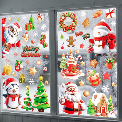 Fensterbilder Weihnachten: Schneeflocken & Winterdeko