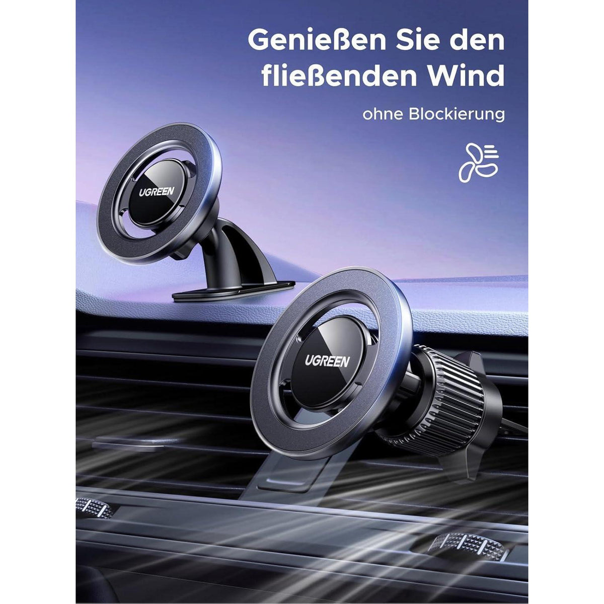 Magsafe Autohalterung 2-in-1 für iPhone 17 16 15 14