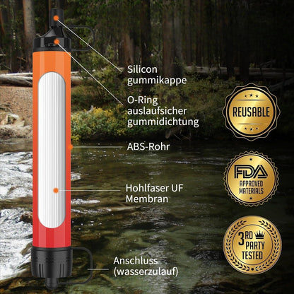 Wasserfilter Outdoor 2er Pack – 3000 Liter Kapazität