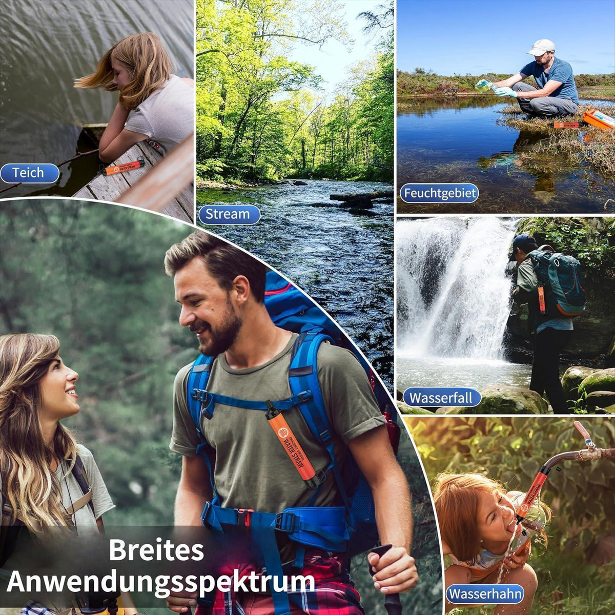 Wasserfilter Outdoor 2er Pack – 3000 Liter Kapazität