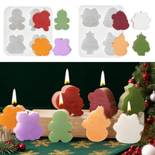 2x Weihnachtskerzenform Silikon – 3D Gießform für DIY Kerzen & Seife