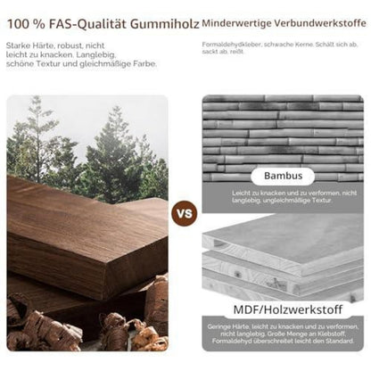 Schuhregal Bank mit Kissen, Walnuss, 60cm