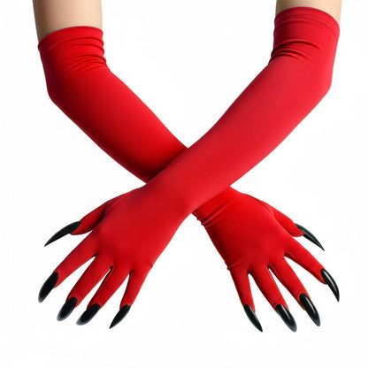 Kostümhandschuhe mit langen Krallen für Halloween & Cosplay