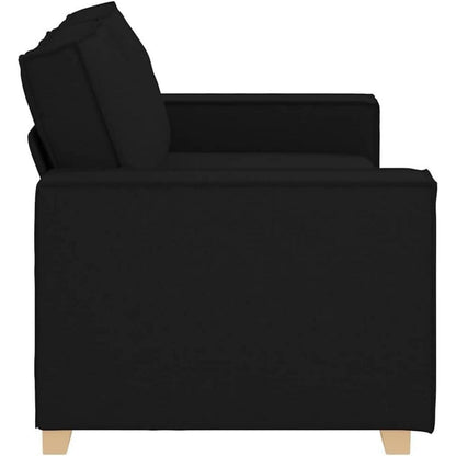 2-Sitzer Schlafsessel Schwarz – Bequemes Stoffsofa 140cm