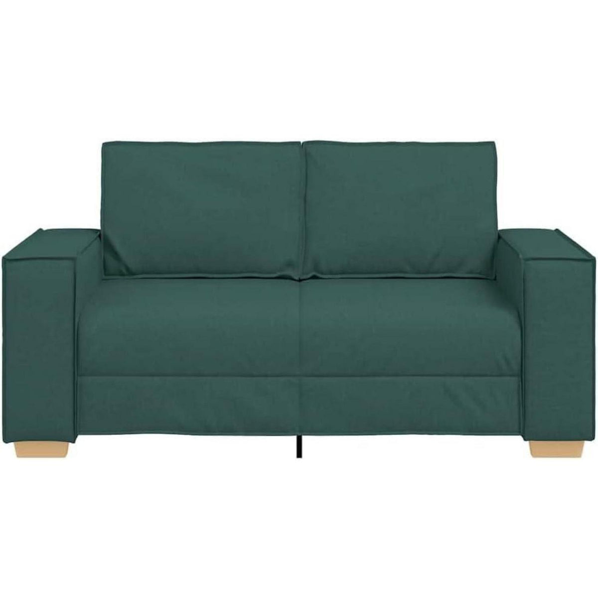 2-Sitzer Sofa Dunkelgrün mit Schlaffunktion – 120 cm Stoffsofa