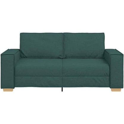 2-Sitzer Sofa Dunkelgrün – Gemütliches Stoffsofa 140 cm