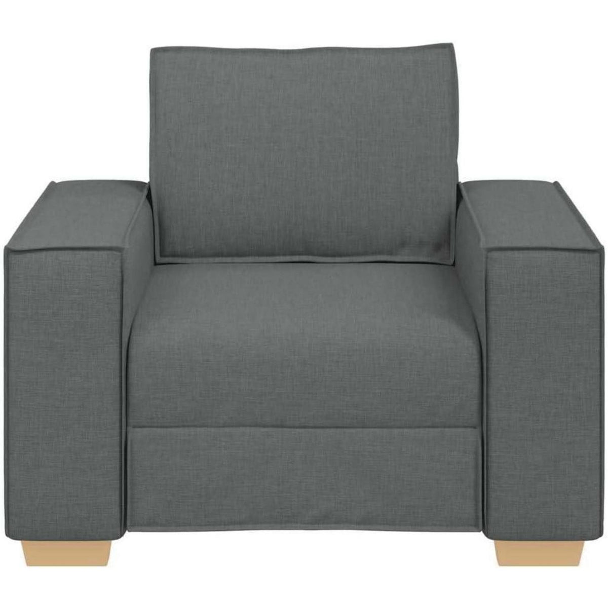Dunkelgrauer Stoffsofa Stuhl – Modernes Couch für Wohnzimmer