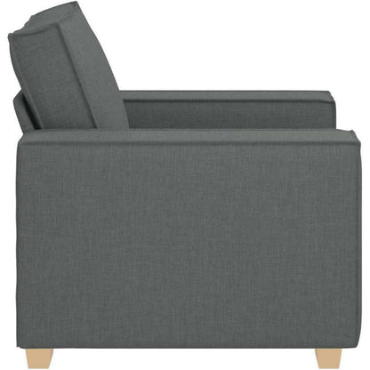Dunkelgrauer Stoffsofa Stuhl – Modernes Couch für Wohnzimmer