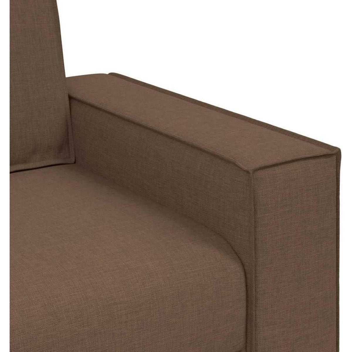 2-Sitzer Schlafsofa Braun – Bequemes Stoffsofa 140cm