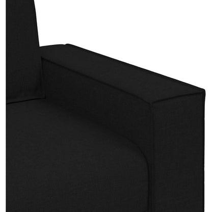 Polstersessel Schwarz 60cm – Bequemes Stoffsofa mit Kissen