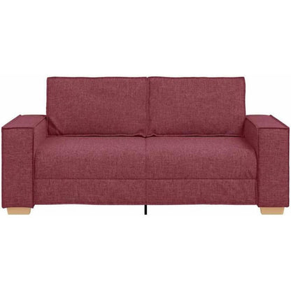 2-Sitzer Sofa Weinrot, 140 cm – Bequemes Polstersofa