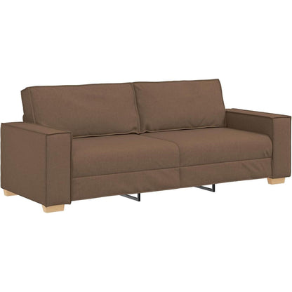 3-Sitzer Sofa Braun 180 cm – Modernes Stoffsofa mit Kissen