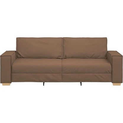 3-Sitzer Sofa Braun 180 cm – Modernes Stoffsofa mit Kissen
