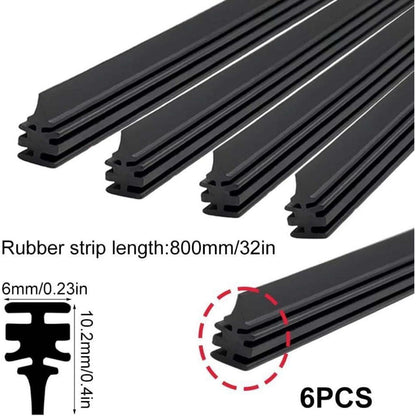 6x Scheibenwischer Gummi 800mm – Universeller Ersatzwischer