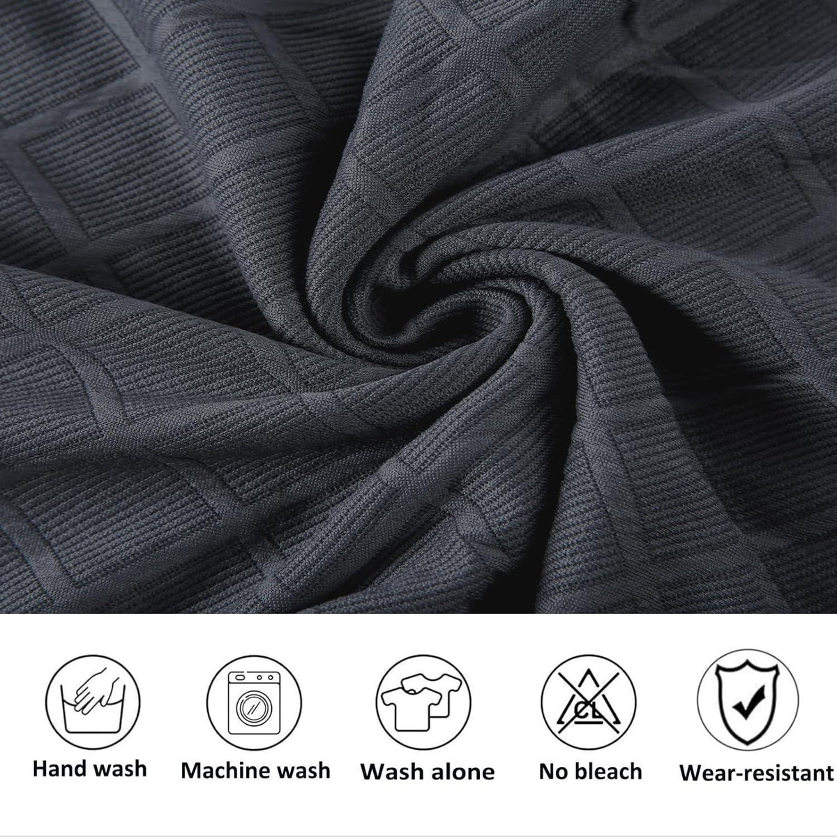 Jacquard Stuhlhussen 4er Set – Stretchbezüge für Esszimmerstühle