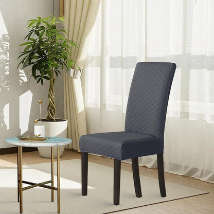 Jacquard Stuhlhussen 6er Set – Stretchbezüge für Esszimmerstühle