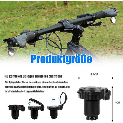 Fahrradspiegel 2er-Set, 360° drehbar & klappbar