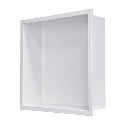 Wandnischenschrank Weiß 30x30cm – Edelstahl Duschablage