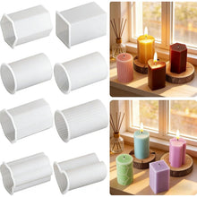 Silikon Kerzenformen Set – Geometrische Gießformen für Stumpenkerzen