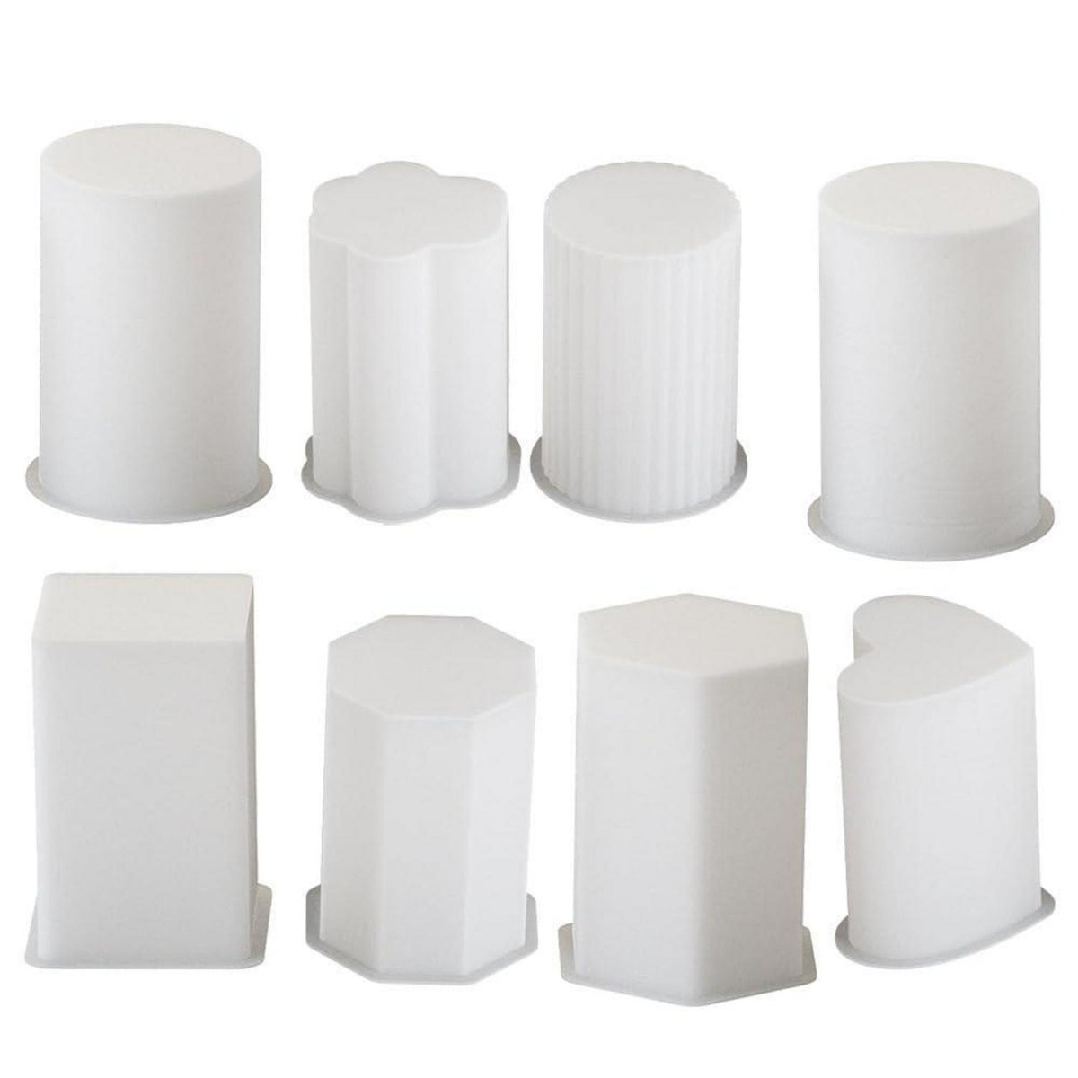 Silikon Kerzenformen Set – Geometrische Gießformen für Stumpenkerzen