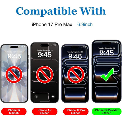 Matt Displayschutzfolie iPhone 17 Pro Max – Entspiegelt & Blasenfrei