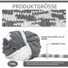 Chunky Wolle 2er Set - Nebelweiß | Dickes Garn zum Häkeln & Stricken
