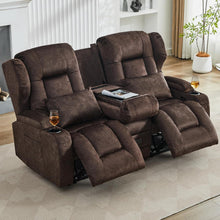 2-Sitzer Relaxsessel mit Liegefunktion & Kinosofa Braun