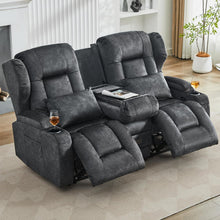 2-Sitzer Relaxsessel mit Liegefunktion & Kinosofa Grau
