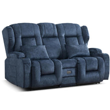 2-Sitzer Relaxsessel mit Liegefunktion & Kinosofa Blau