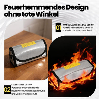 3x Lipo Akku Schutztasche Feuerfest Explosionsgeschützt