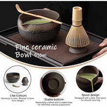 Matcha Set 8-teilig mit Bambus Schneebesen & Schale